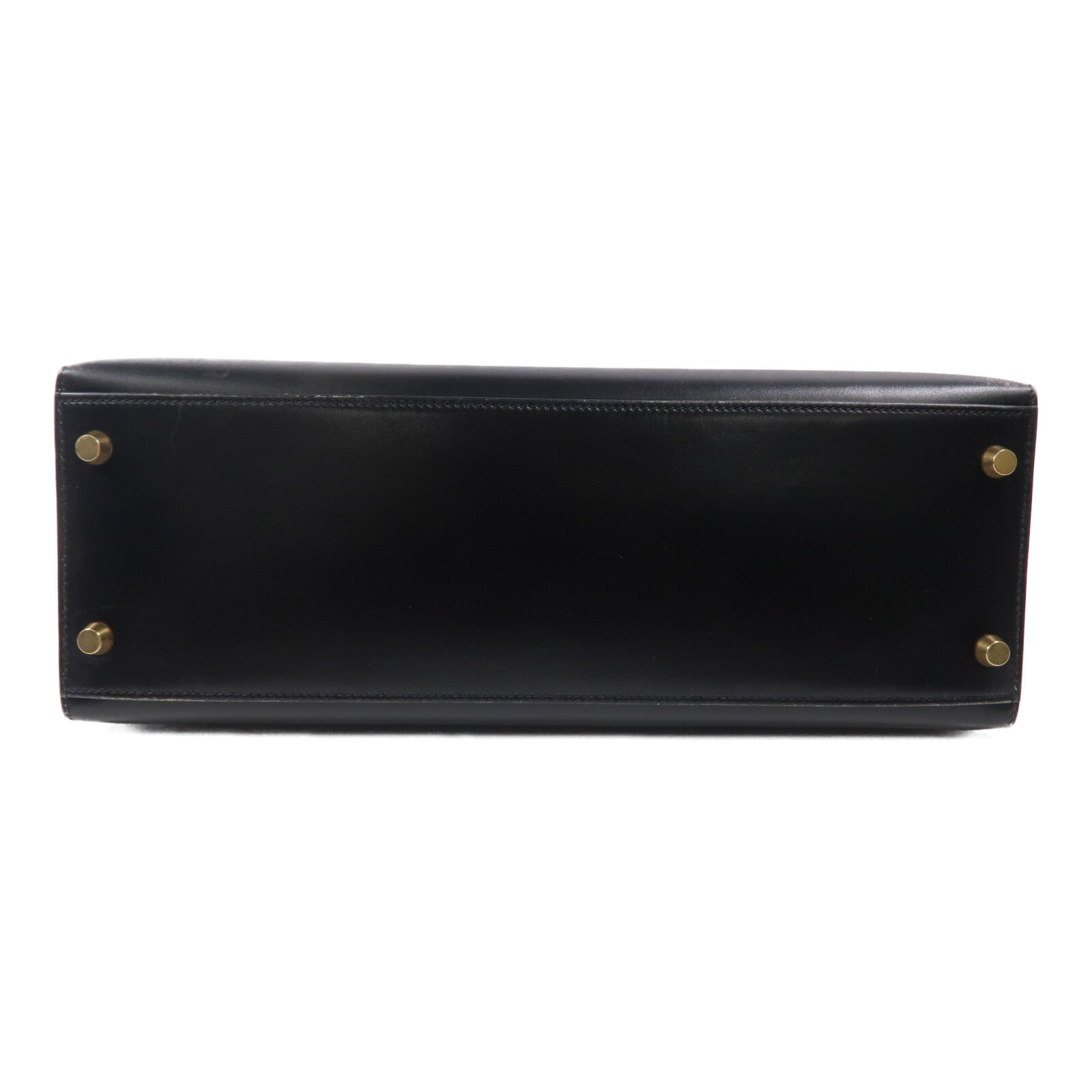 HERMES Box皮革Kelly 32手挽肩背兩用袋Noir