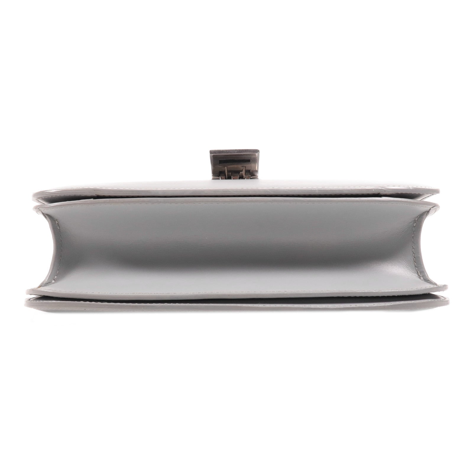 CELINE 牛皮皮革Classic Box銀扣肩背袋