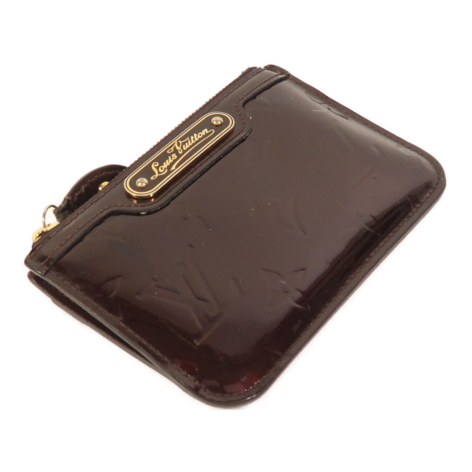 LOUIS VUITTON Monogram Vernis Coin Purse金扣零錢包