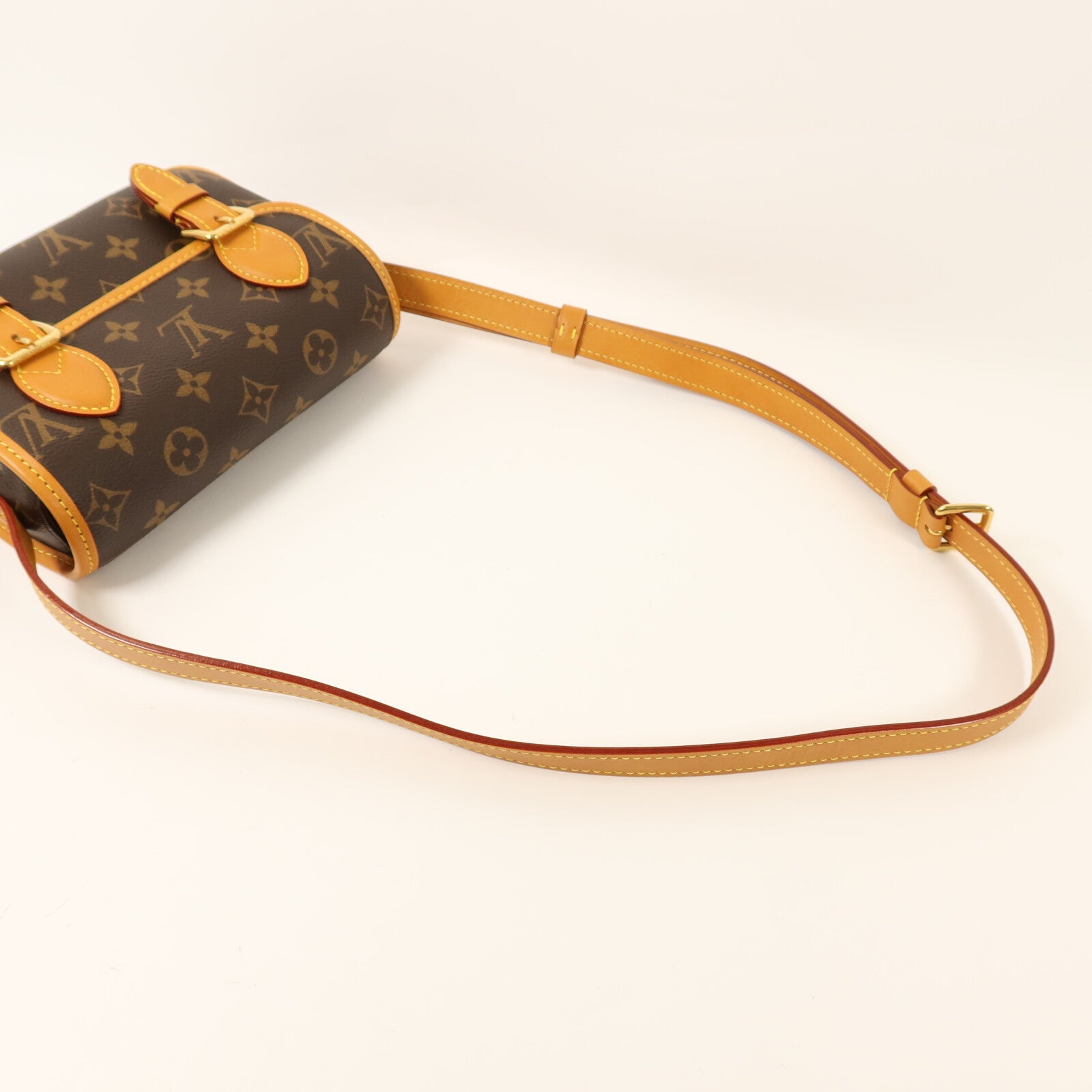LOUIS VUITTON Monogram Satchel金扣肩背袋