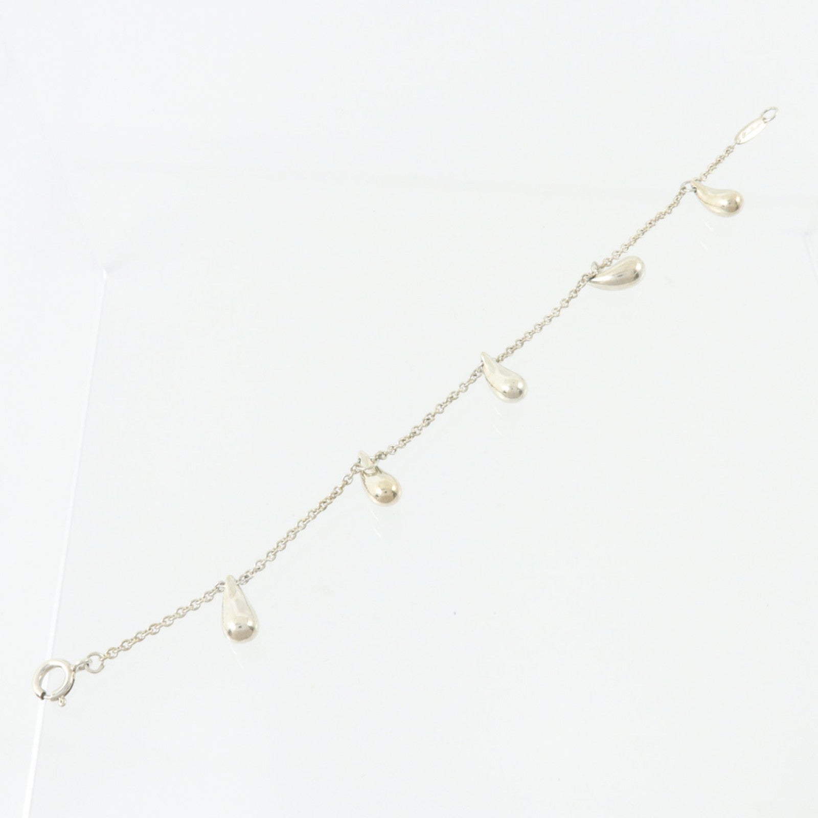 TIFFANY＆CO 925純銀Elsa Peretti Teardrop 5 Bracelet手鏈