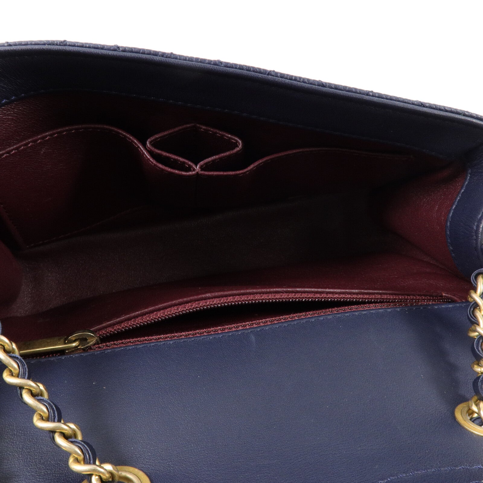 CHANEL 牛皮皮革CC Filigree Flap Bag鏈帶肩背袋