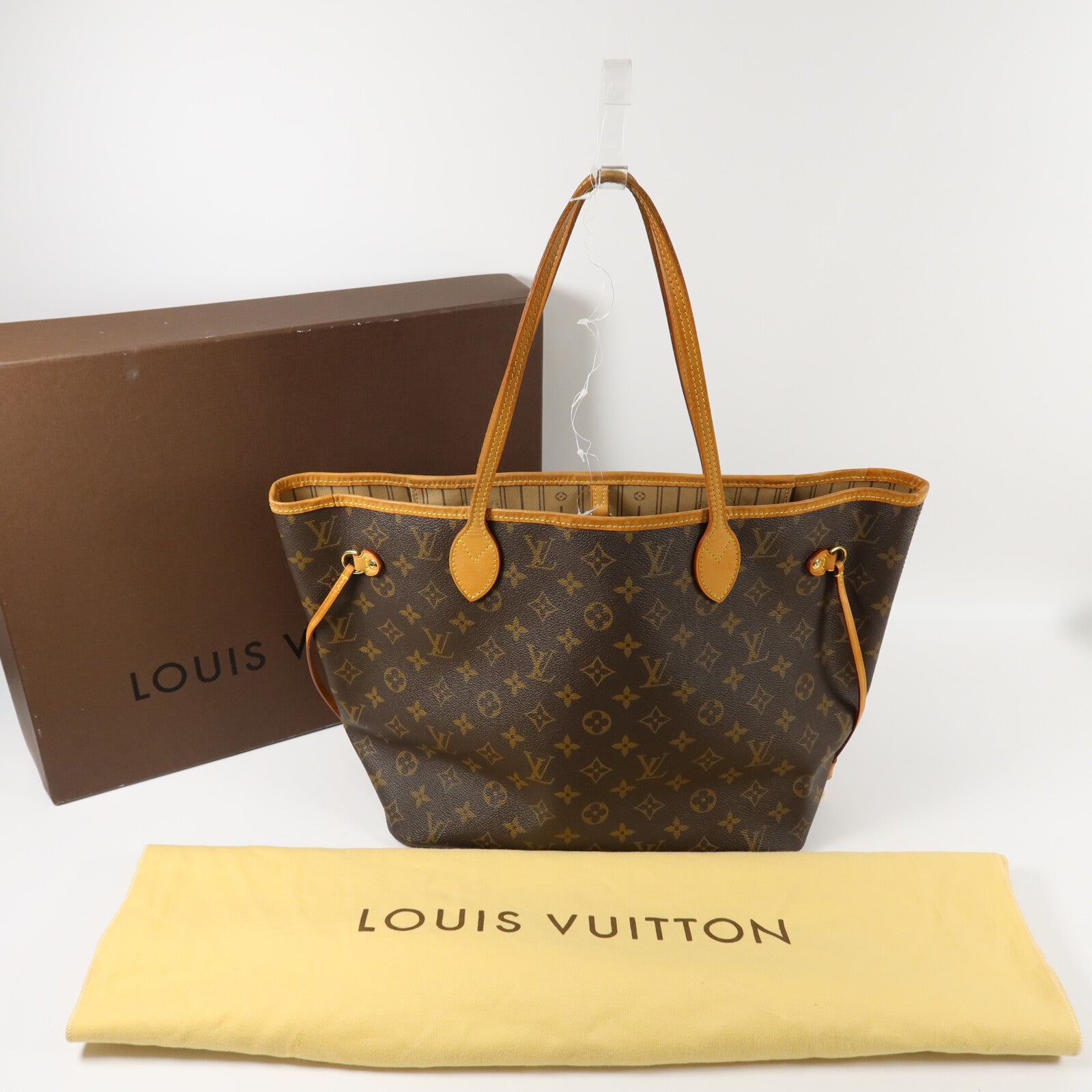 LOUIS VUITTON Monogram Neverfull MM肩背袋