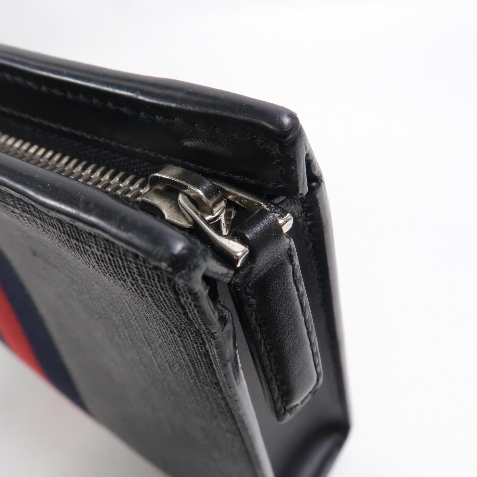 GUCCI 塗層帆布GG Web Pouch手拿包