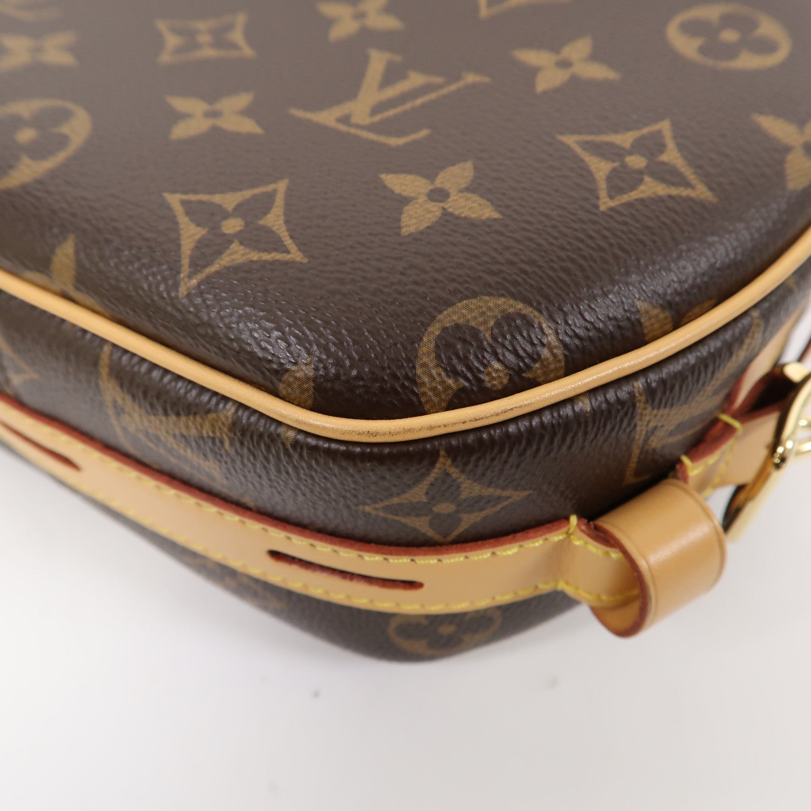 LOUIS VUITTON Monogram Boite Chapeau Souple MM金扣肩背袋肩背袋啡色