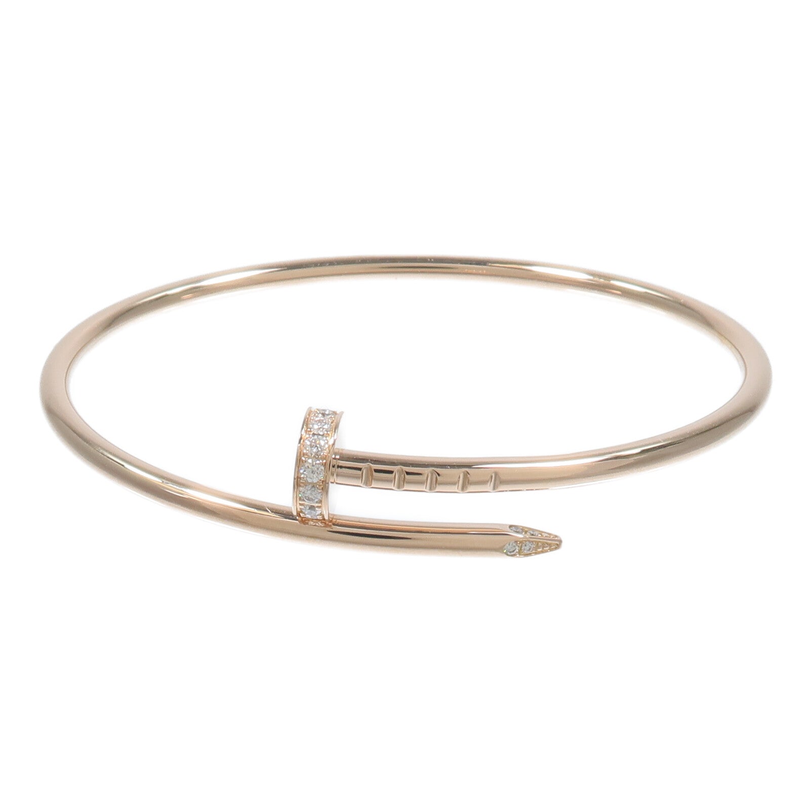 CARTIER 18K玫瑰金Juste Un Clou Bracelet鑽石手鏈
