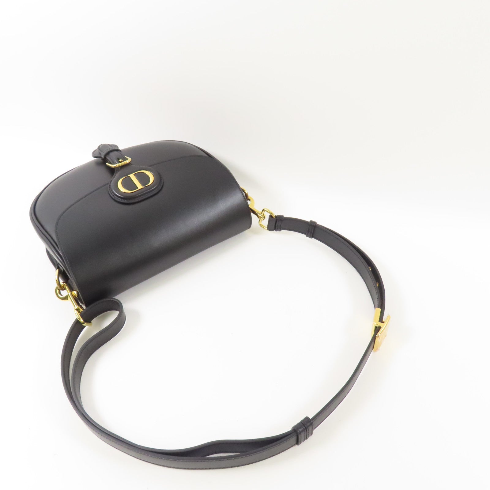 Dior 牛皮皮革Bobby金扣肩背袋