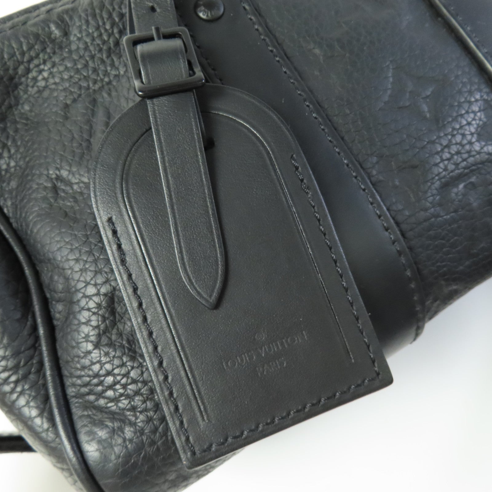 LOUIS VUITTON Taurillon Monogram Keepall Bandouliere 25手挽肩背兩用袋