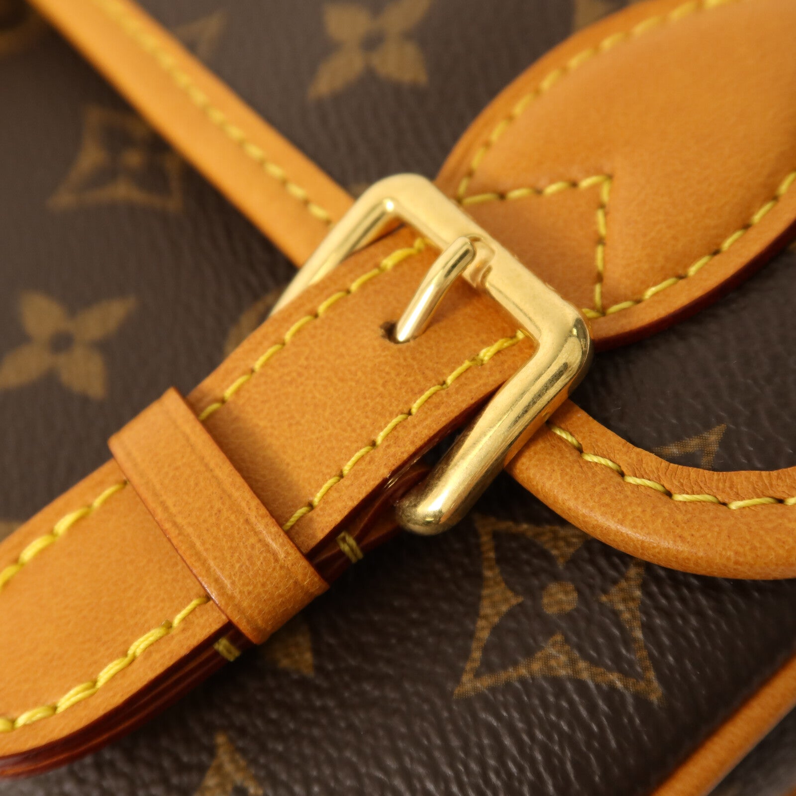 LOUIS VUITTON Monogram Satchel金扣肩背袋