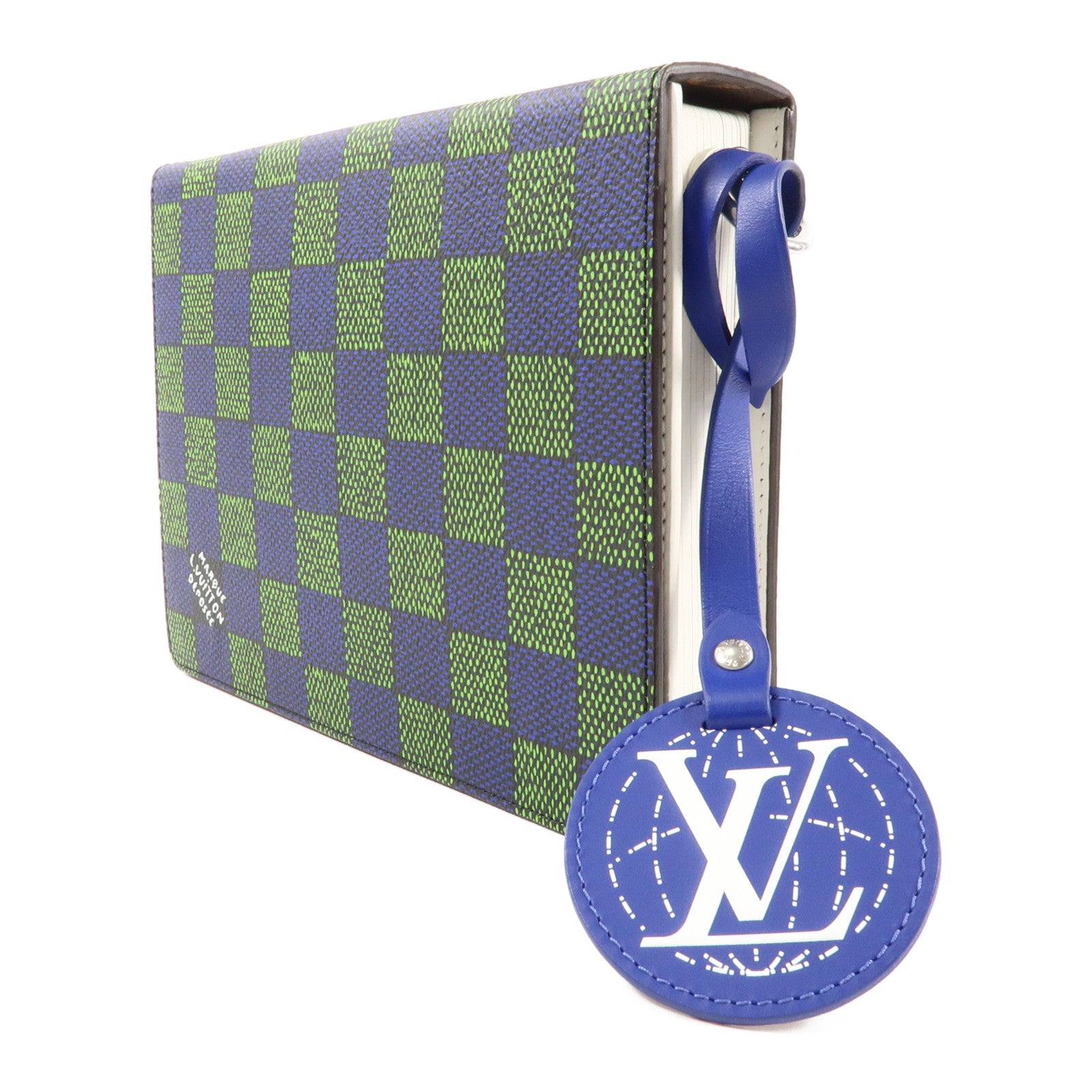 LOUIS VUITTON Damier Book Messenger銀扣肩背袋
