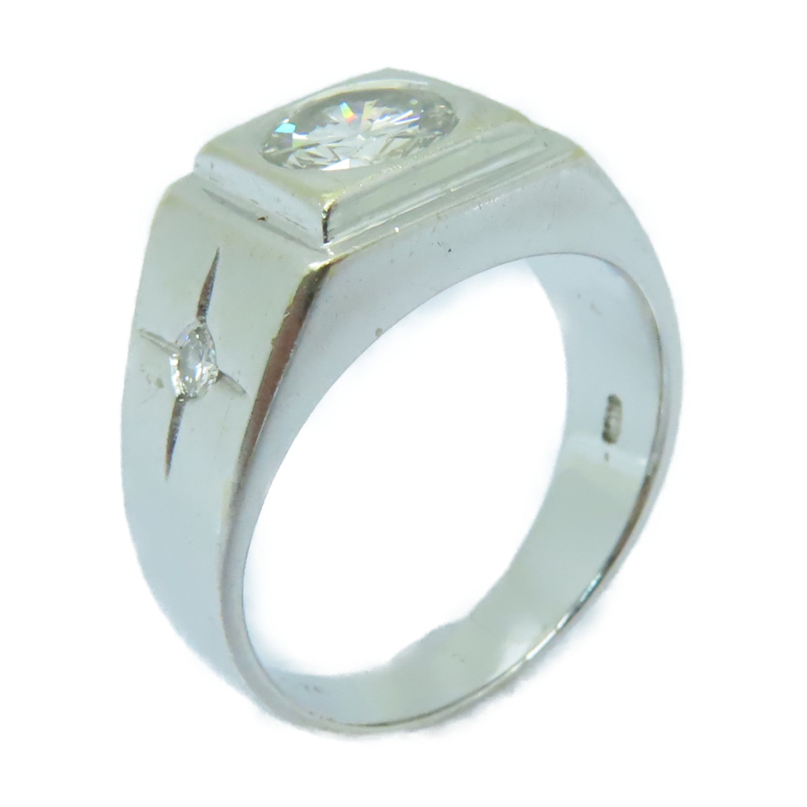 JEWELRY 【激減優惠】18K白金Ring 0.76ct鑽石戒指US#5.25