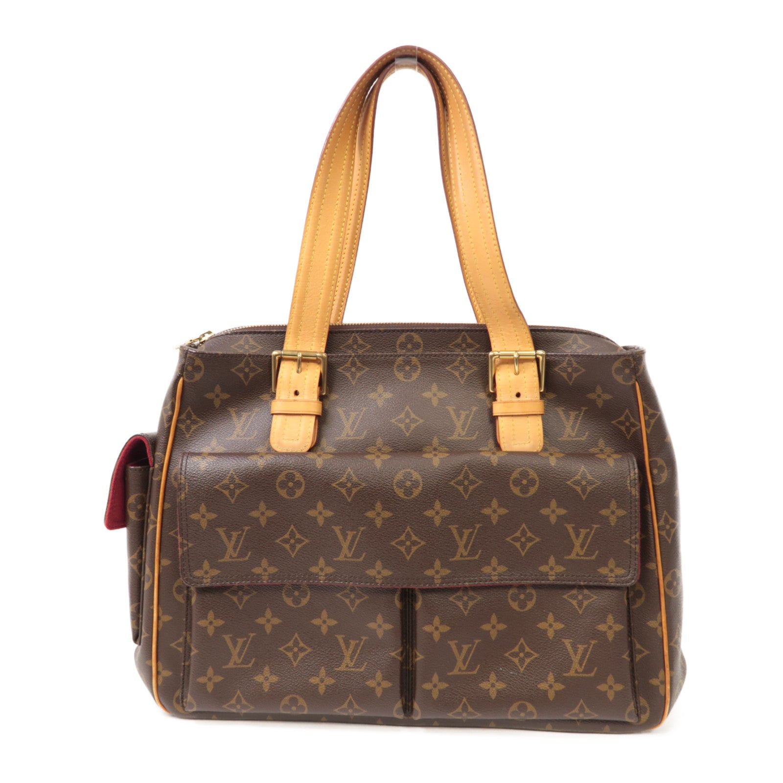 LOUIS VUITTON Monogram Multipli Cite金扣肩背袋啡色