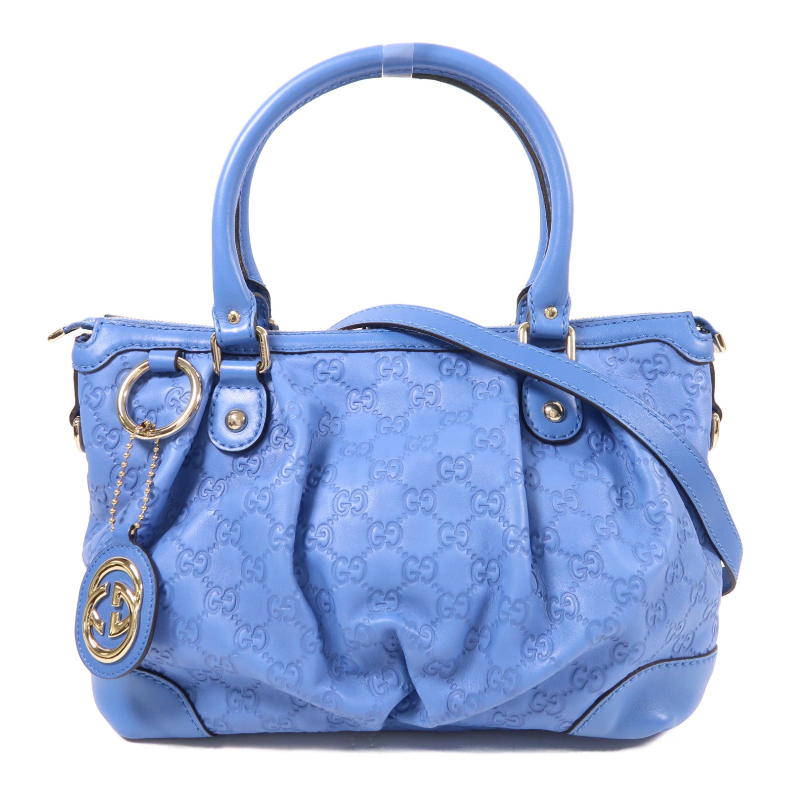 GUCCI 牛皮皮革2 Way Shoulder金扣手挽肩背兩用袋
