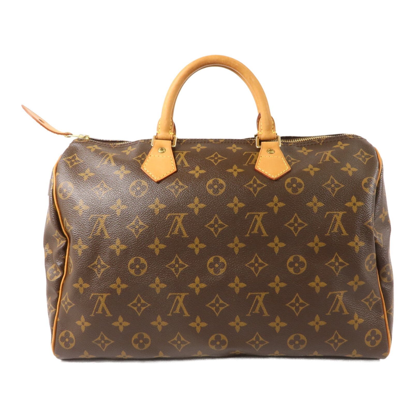 LOUIS VUITTON Monogram Speedy 35金扣手挽袋