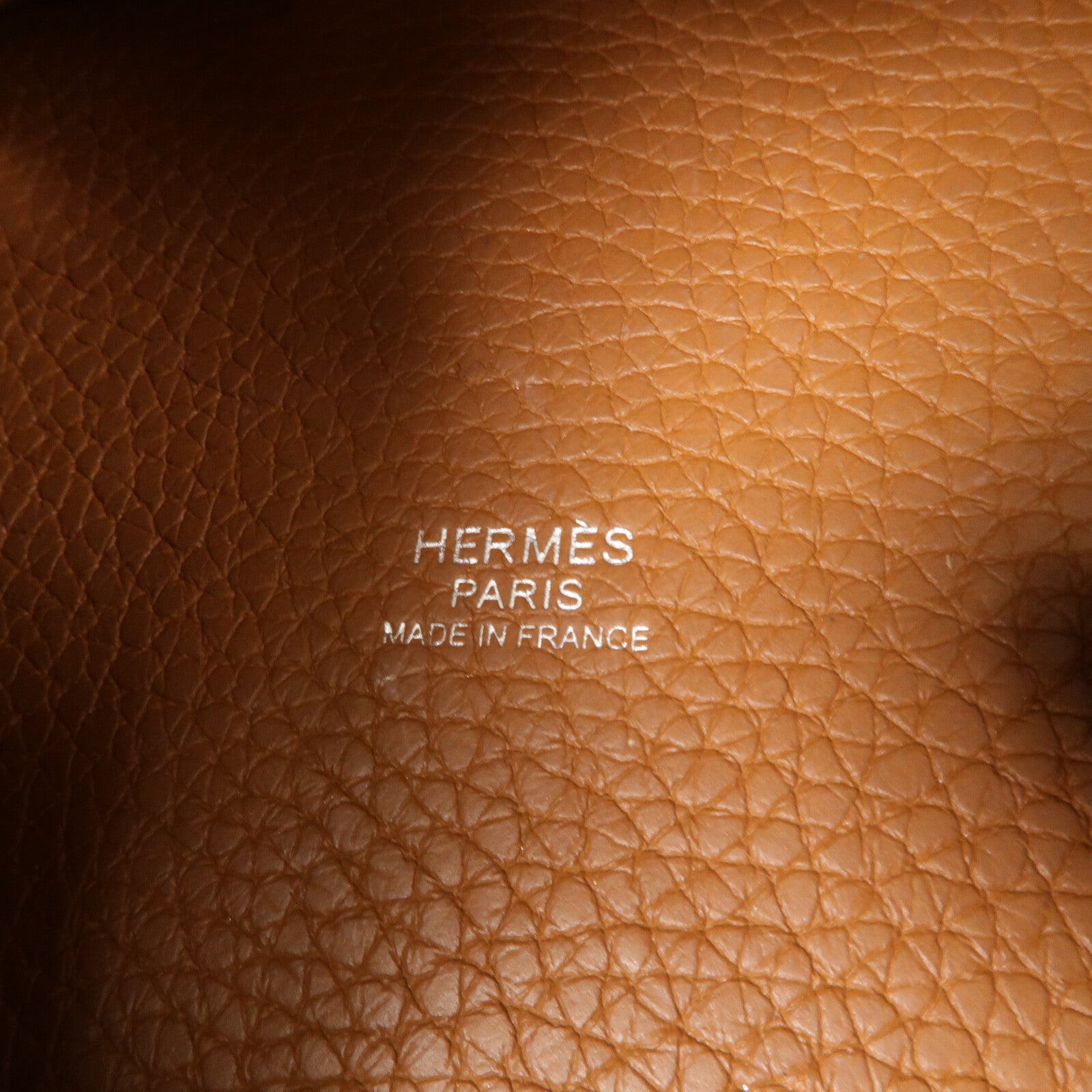 HERMES Clemence皮革Picotin MM手挽袋Gold