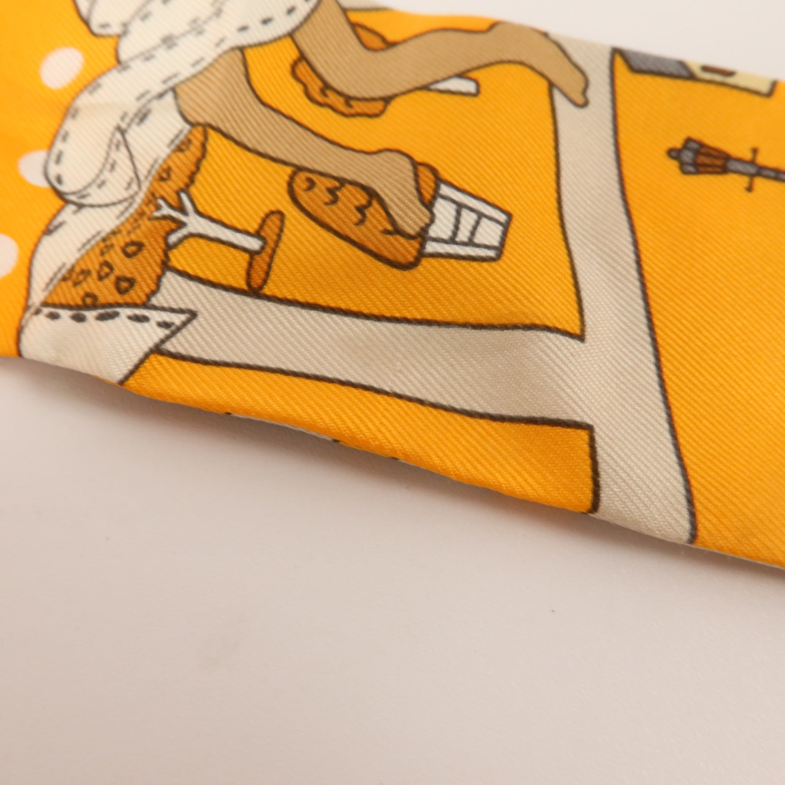 HERMES 絲質Twilly絲巾