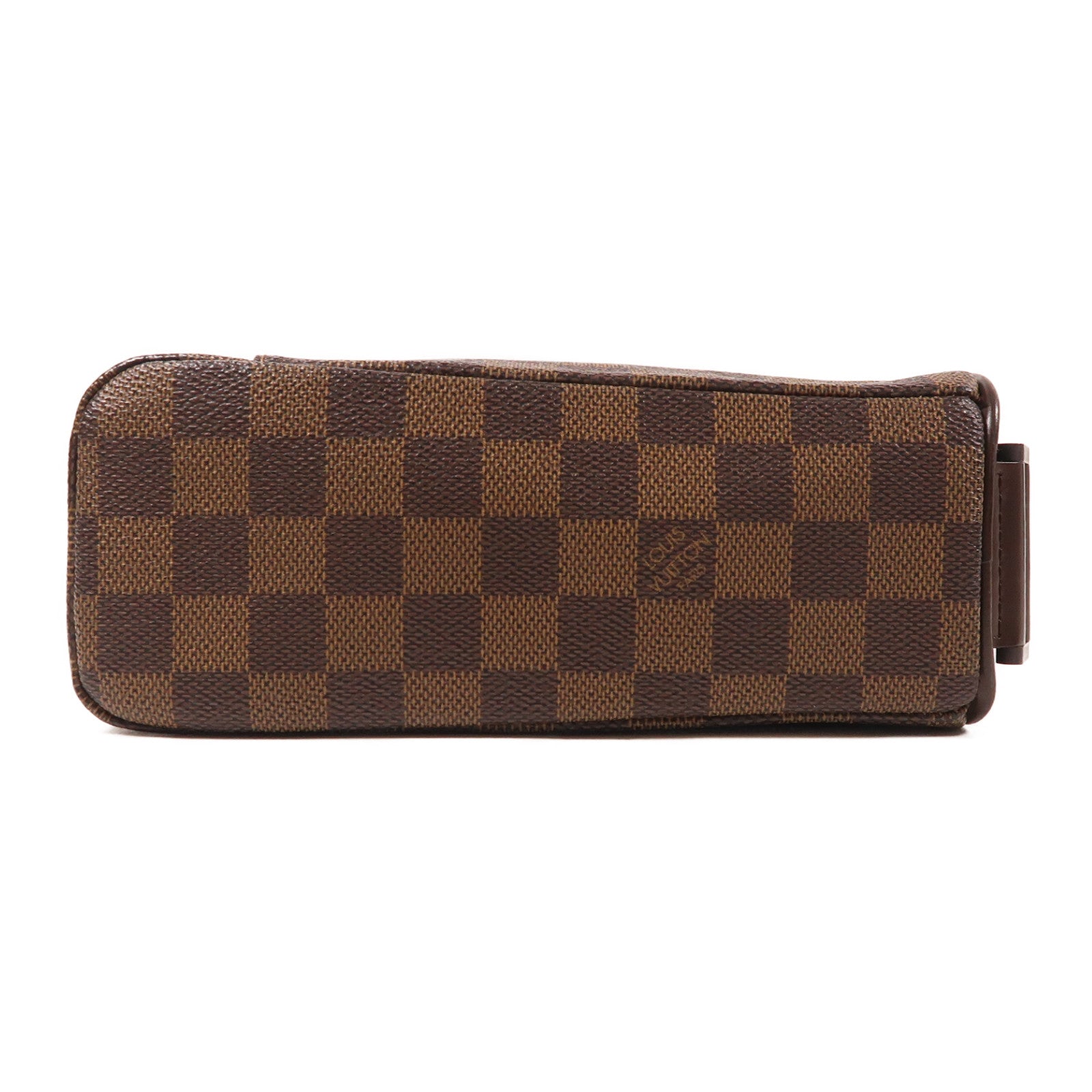 LOUIS VUITTON Damier Ebene Olav金扣肩背袋棕色