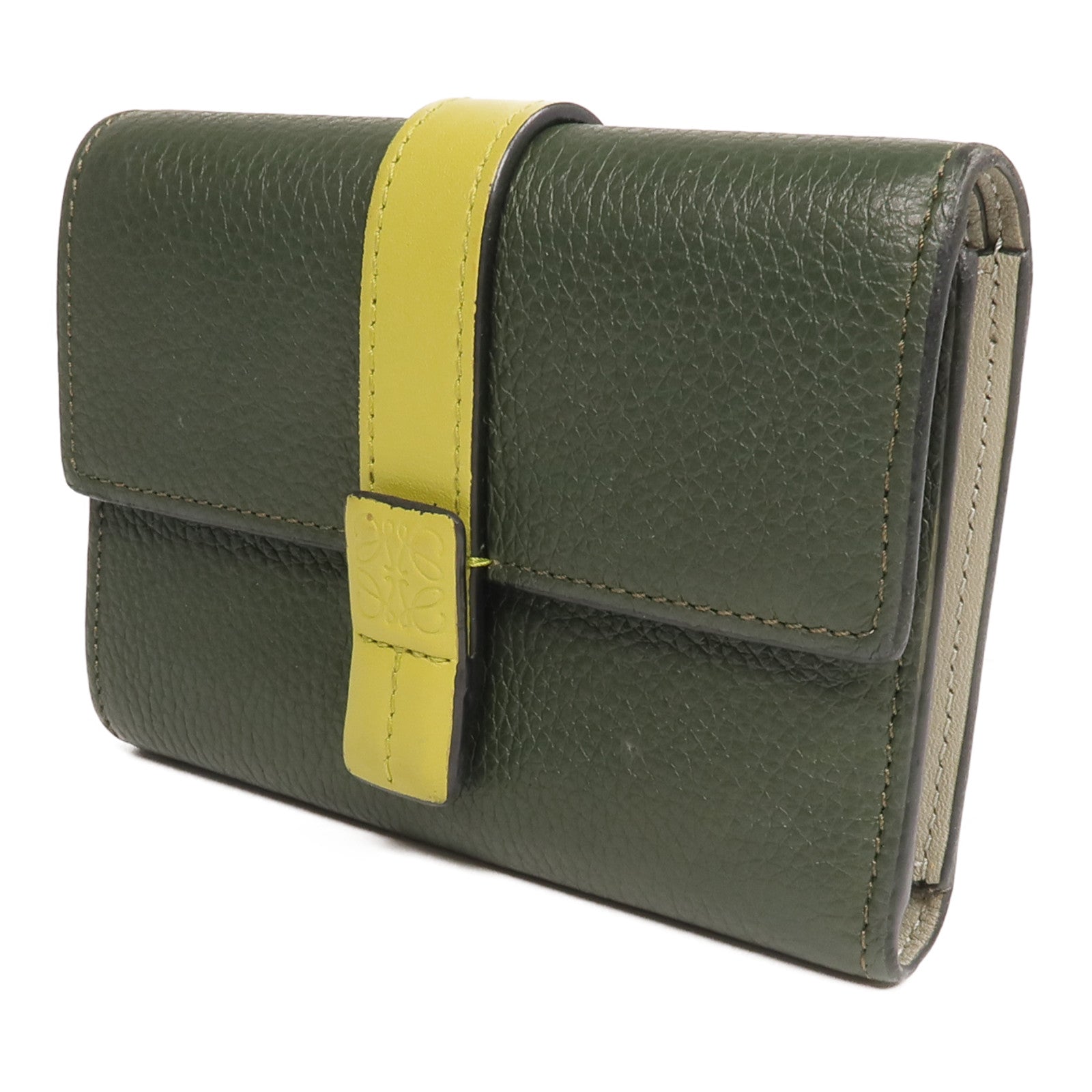 LOEWE 牛皮皮革Small Vertical Wallet錢包