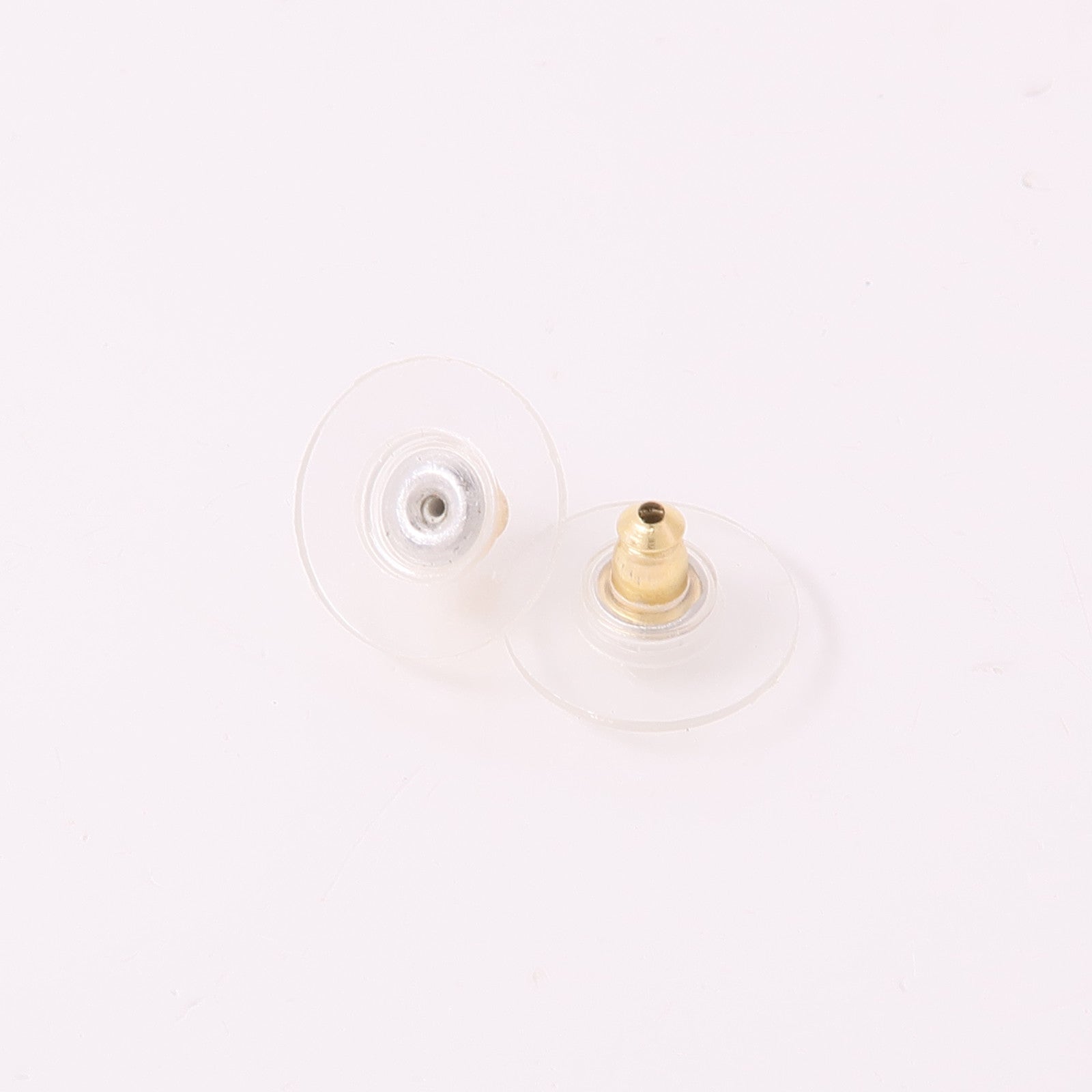 CHANEL CC Earrings Metal Gold Pink