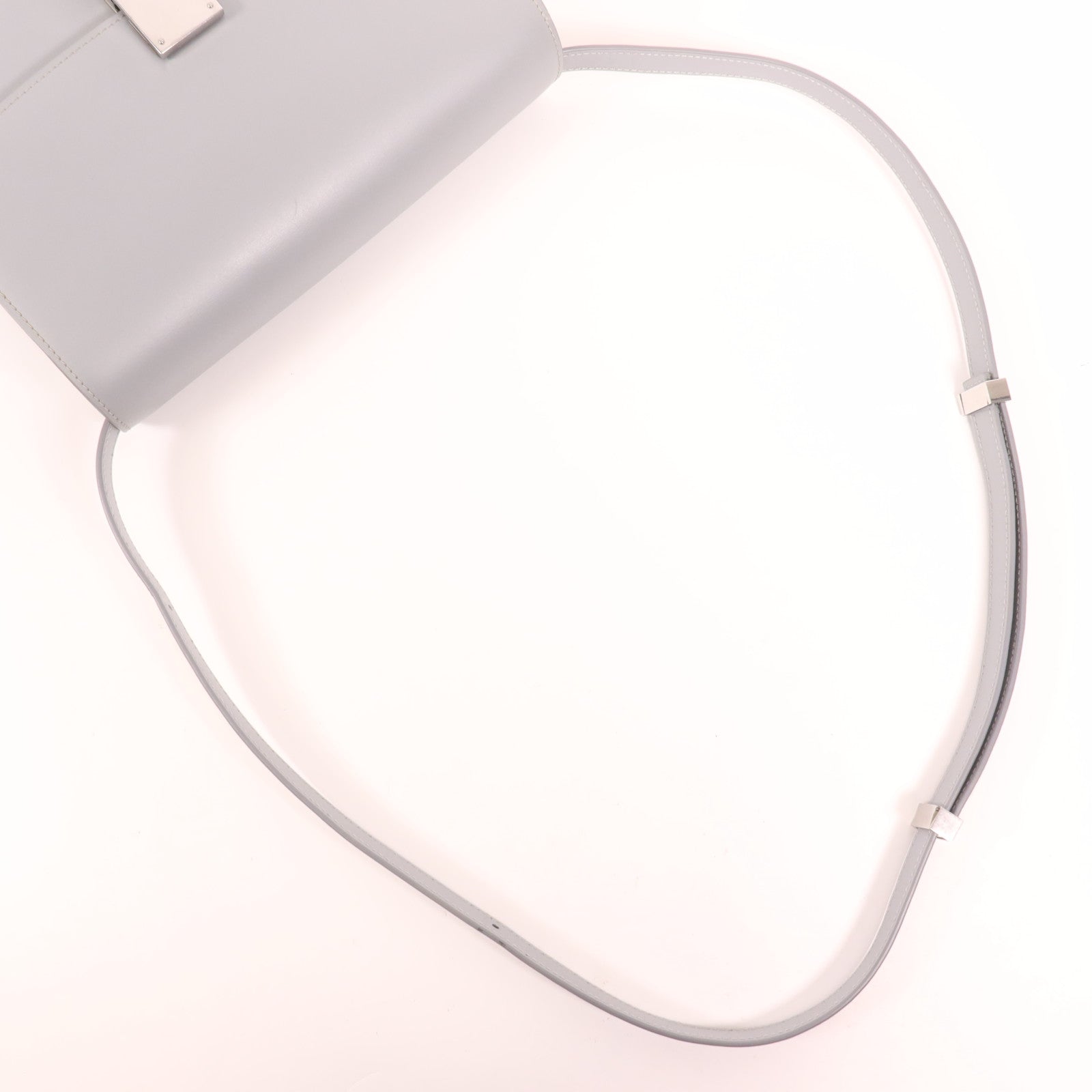 CELINE 牛皮皮革Classic Box銀扣肩背袋