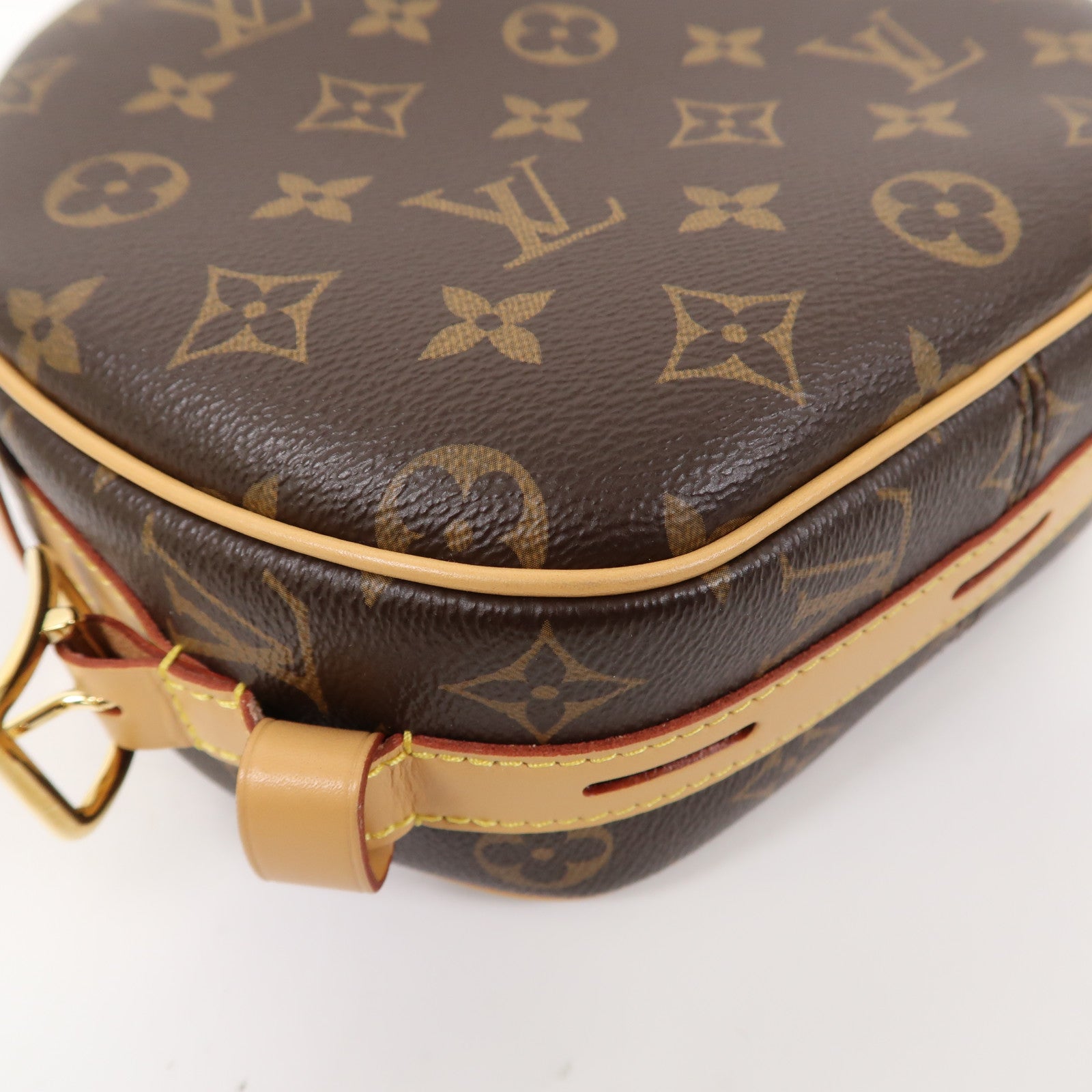 LOUIS VUITTON Monogram Boite Chapeau Souple MM金扣肩背袋肩背袋啡色