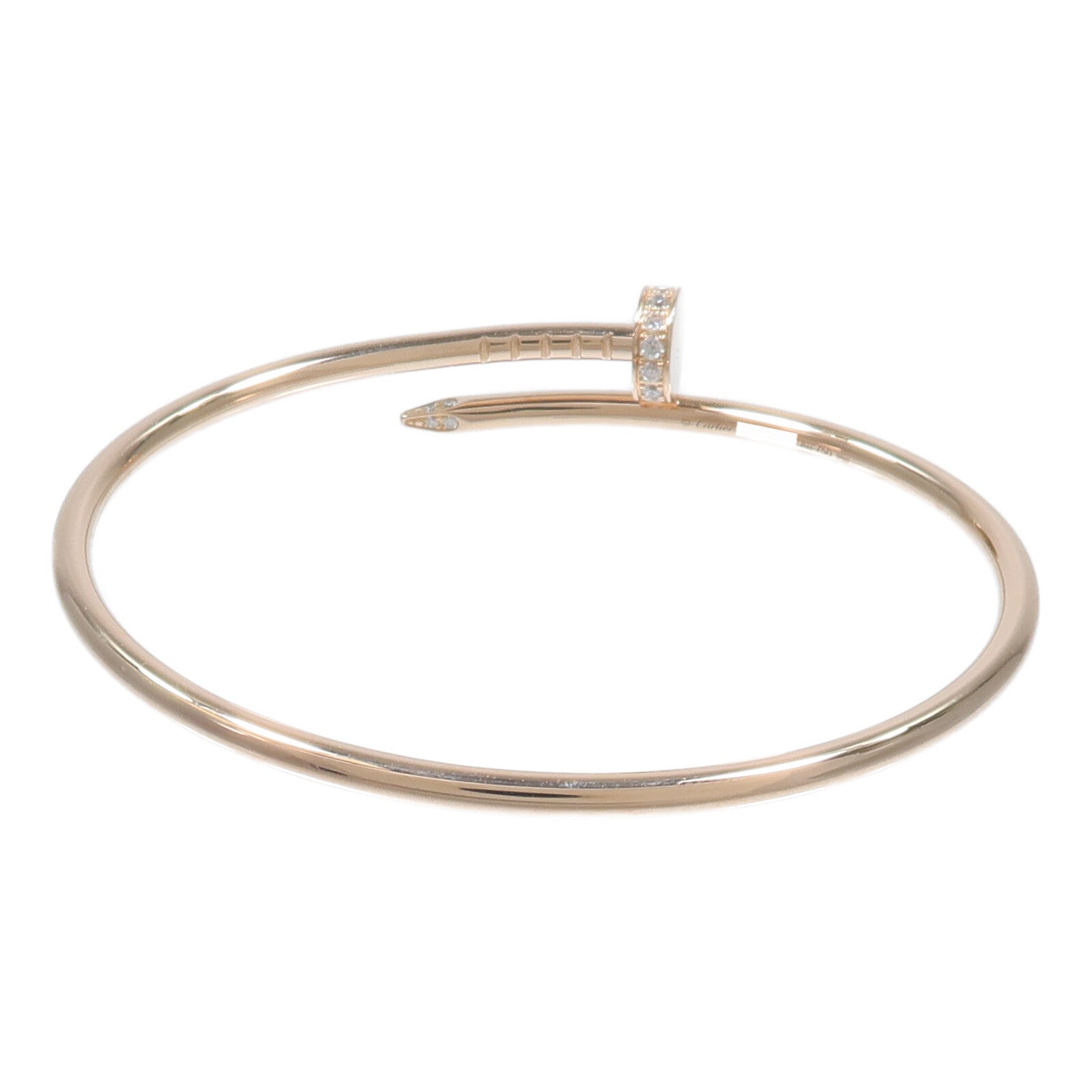 CARTIER 18K玫瑰金Juste Un Clou Bracelet鑽石手鏈