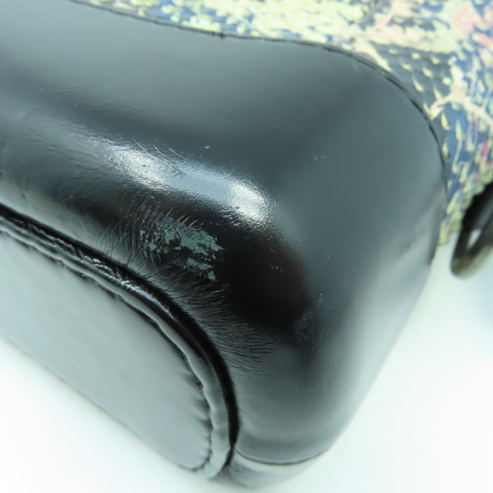 CHANEL 【清倉大減價】蛇皮皮革/牛皮皮革Garielle Small Bag金扣鏈帶肩背袋藍色/黑色