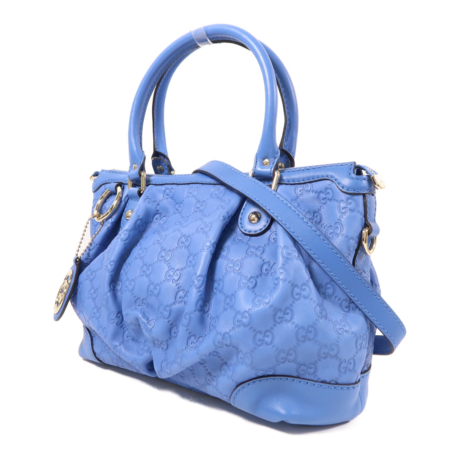 GUCCI 牛皮皮革2 Way Shoulder金扣手挽肩背兩用袋