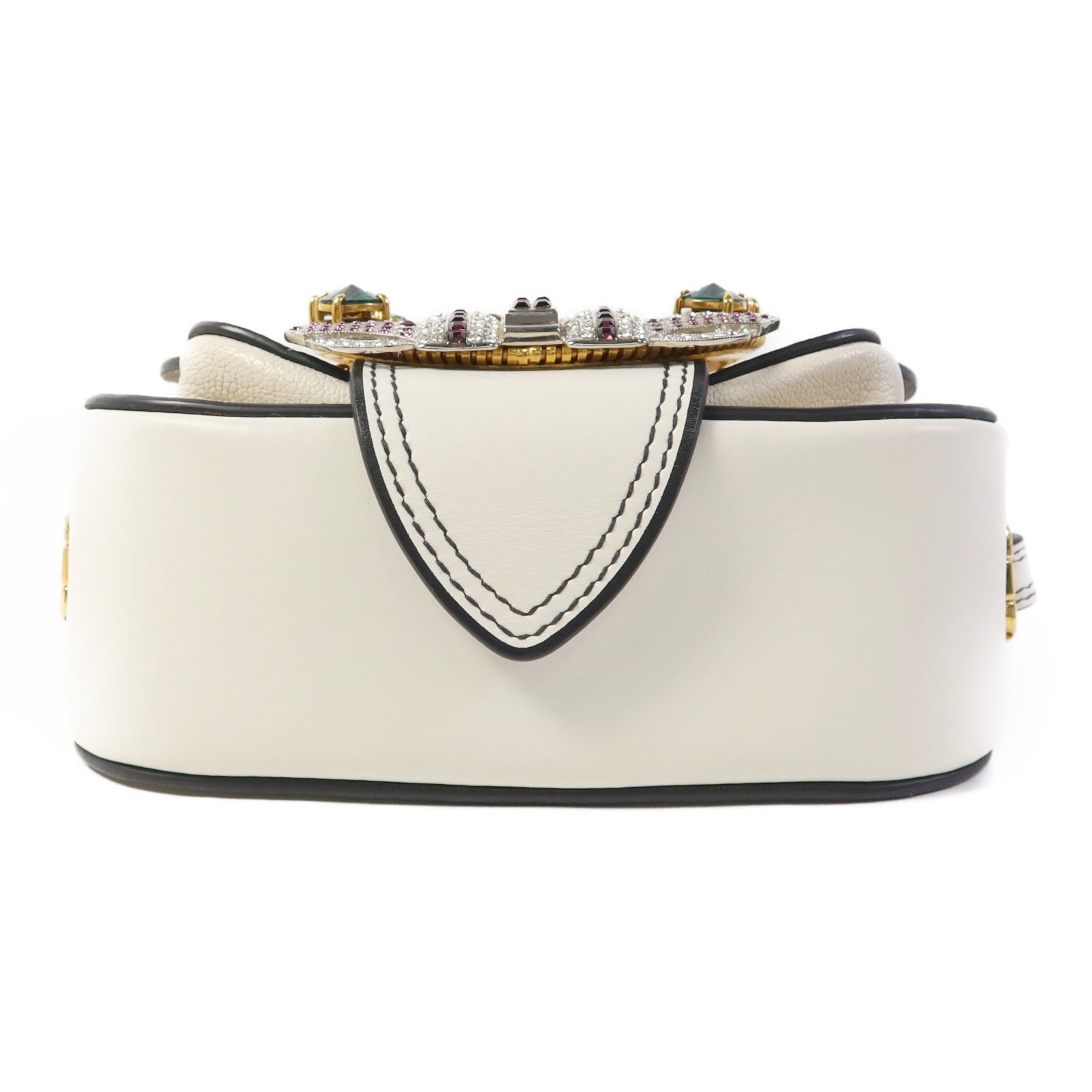 Miu Miu 牛皮皮革Shoulder Bag金扣肩背袋