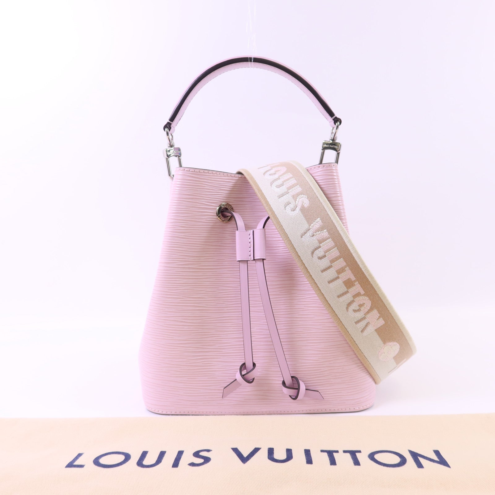 LOUIS VUITTON Epi Neo Noe BB銀扣手挽肩背兩用袋