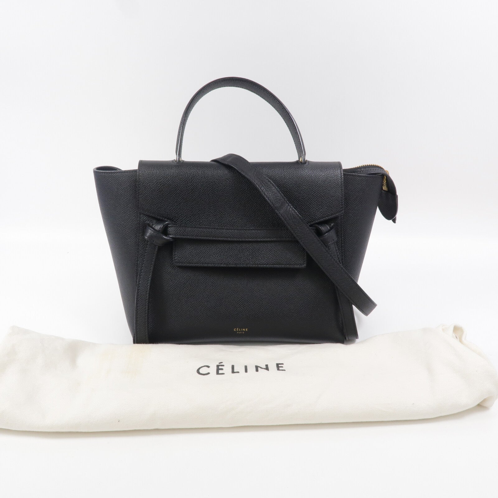 CELINE 牛皮皮革Micro Belt Bag手挽肩背兩用袋