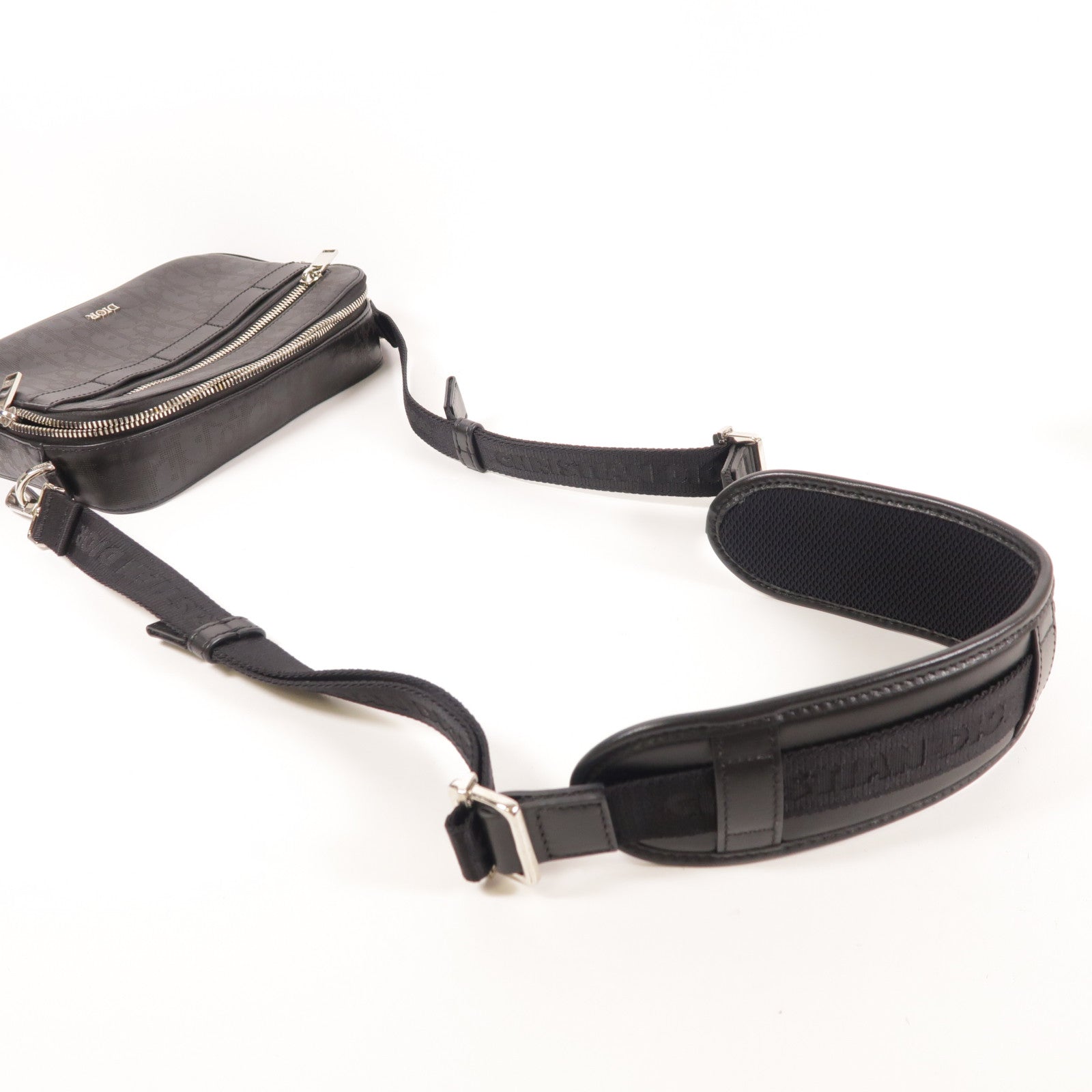 Dior 牛皮皮革Men Galaxy Sagair Messenger Bag銀扣肩背袋