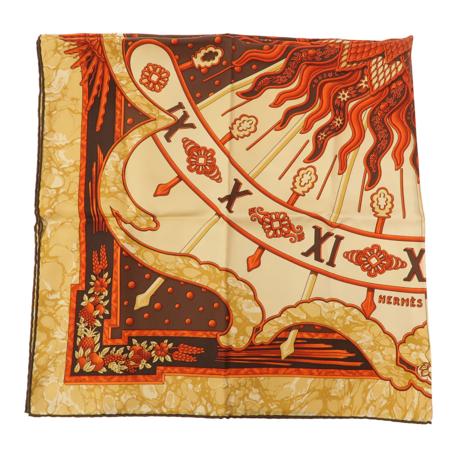 HERMES 絲質Scarf 90x90cm絲巾
