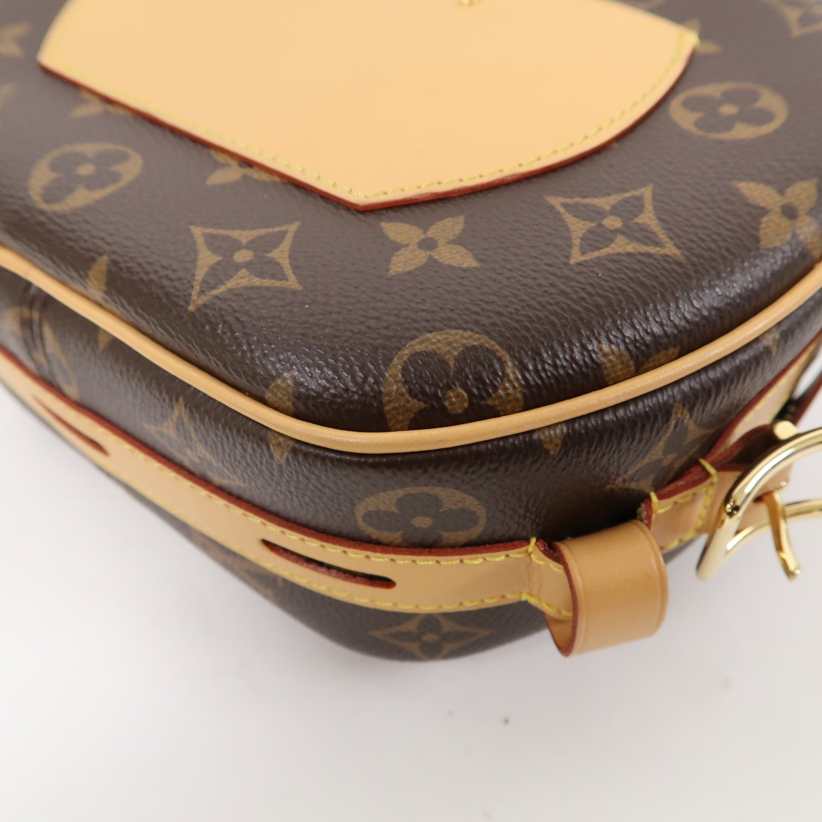 LOUIS VUITTON Monogram Boite Chapeau Souple MM金扣肩背袋肩背袋啡色