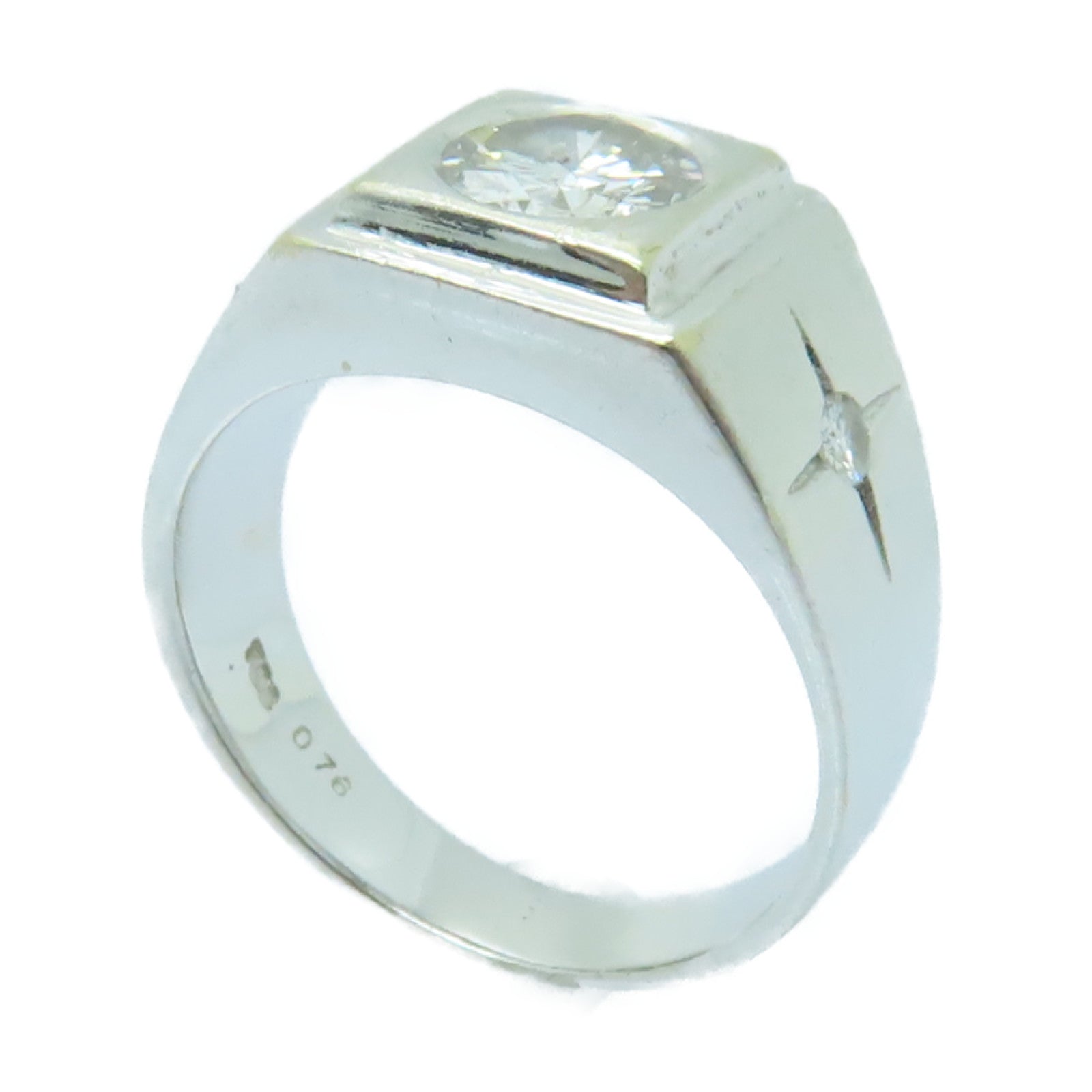 JEWELRY 【激減優惠】18K白金Ring 0.76ct鑽石戒指US#5.25