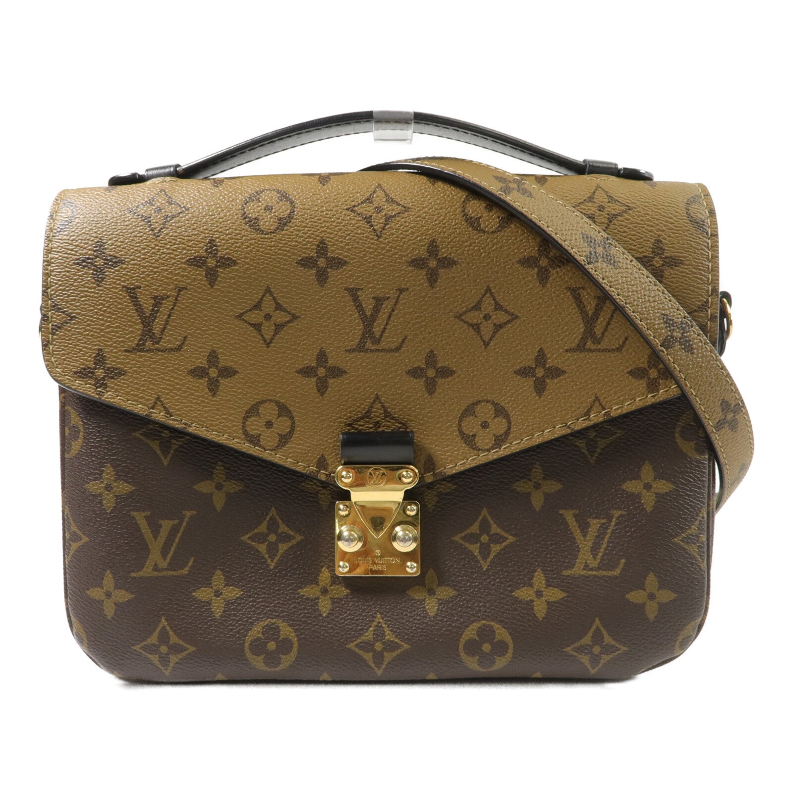 LOUIS VUITTON Monogram/Monogram Reverse Pochette Metis手挽肩背兩用袋