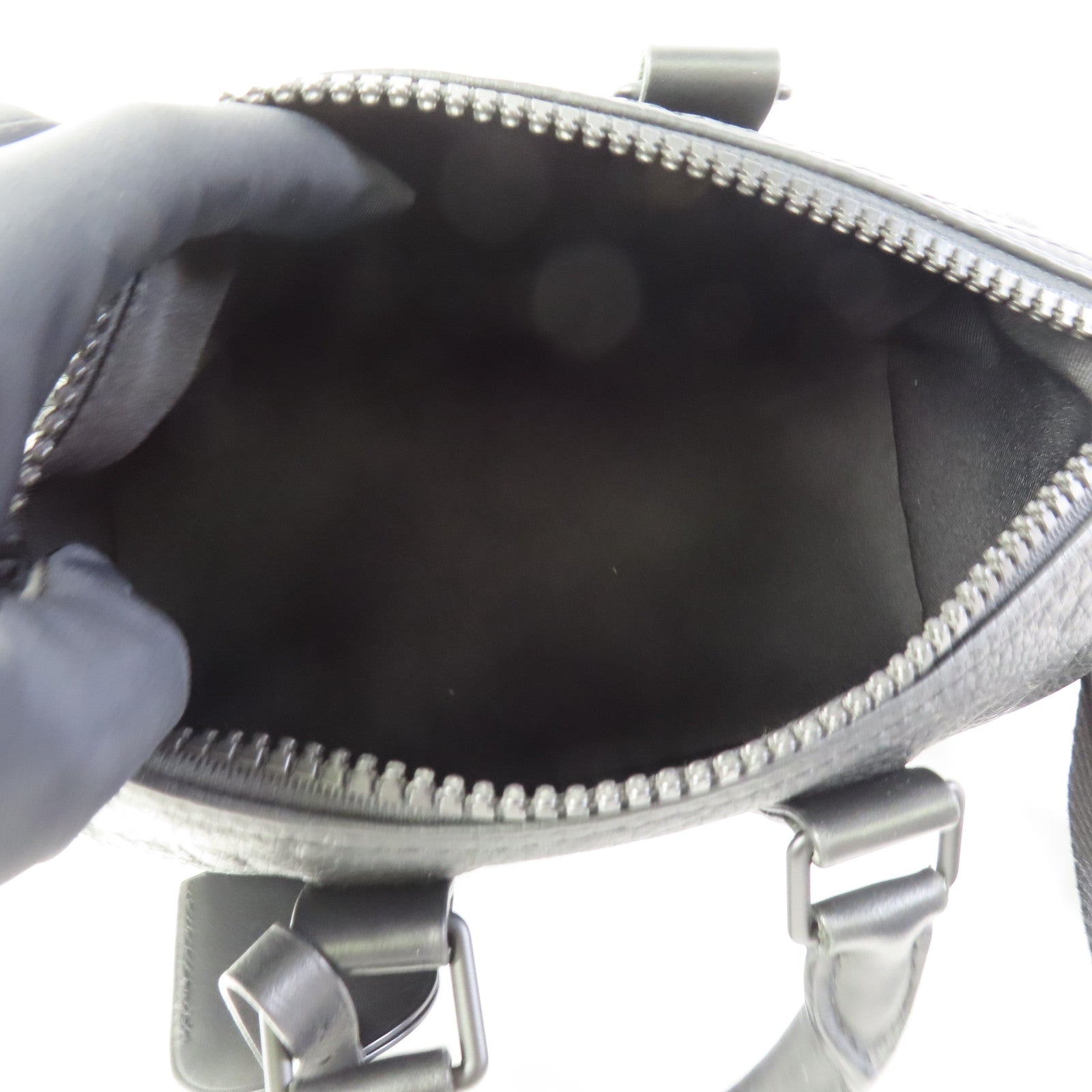 LOUIS VUITTON Taurillon Monogram Keepall Bandouliere 25手挽肩背兩用袋