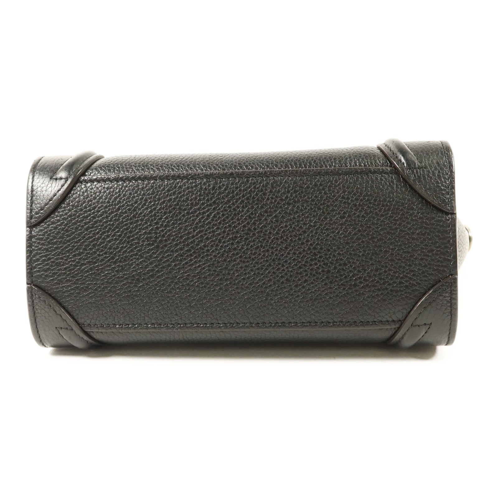 CELINE 牛皮皮革Nano Luggage銀扣手挽肩背兩用袋