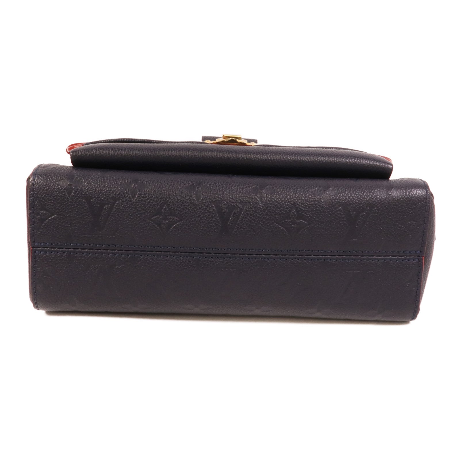 LOUIS VUITTON Monogram Boite Chapeau Souple金扣肩背袋棕色