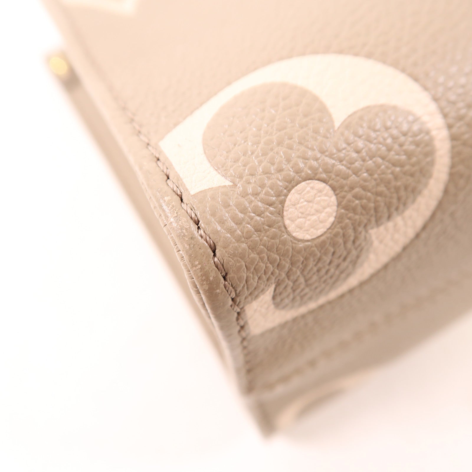 LOUIS VUITTON Monogram Empreinte OnTheGo PM金扣手挽肩背兩用袋灰色