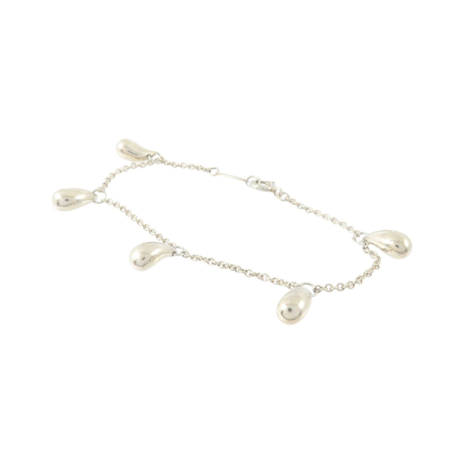 TIFFANY＆CO 925純銀Elsa Peretti Teardrop 5 Bracelet手鏈