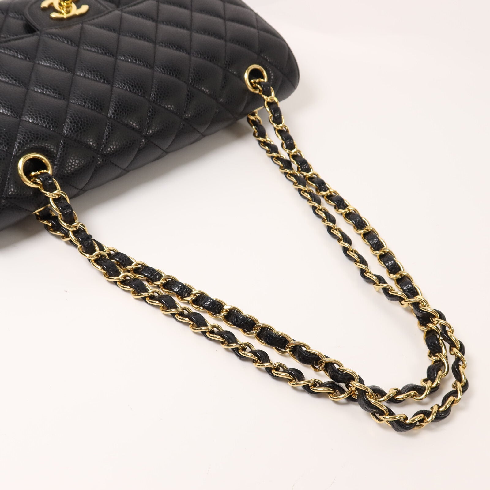 CHANEL 牛皮皮革Classic 25金扣鏈帶肩背袋