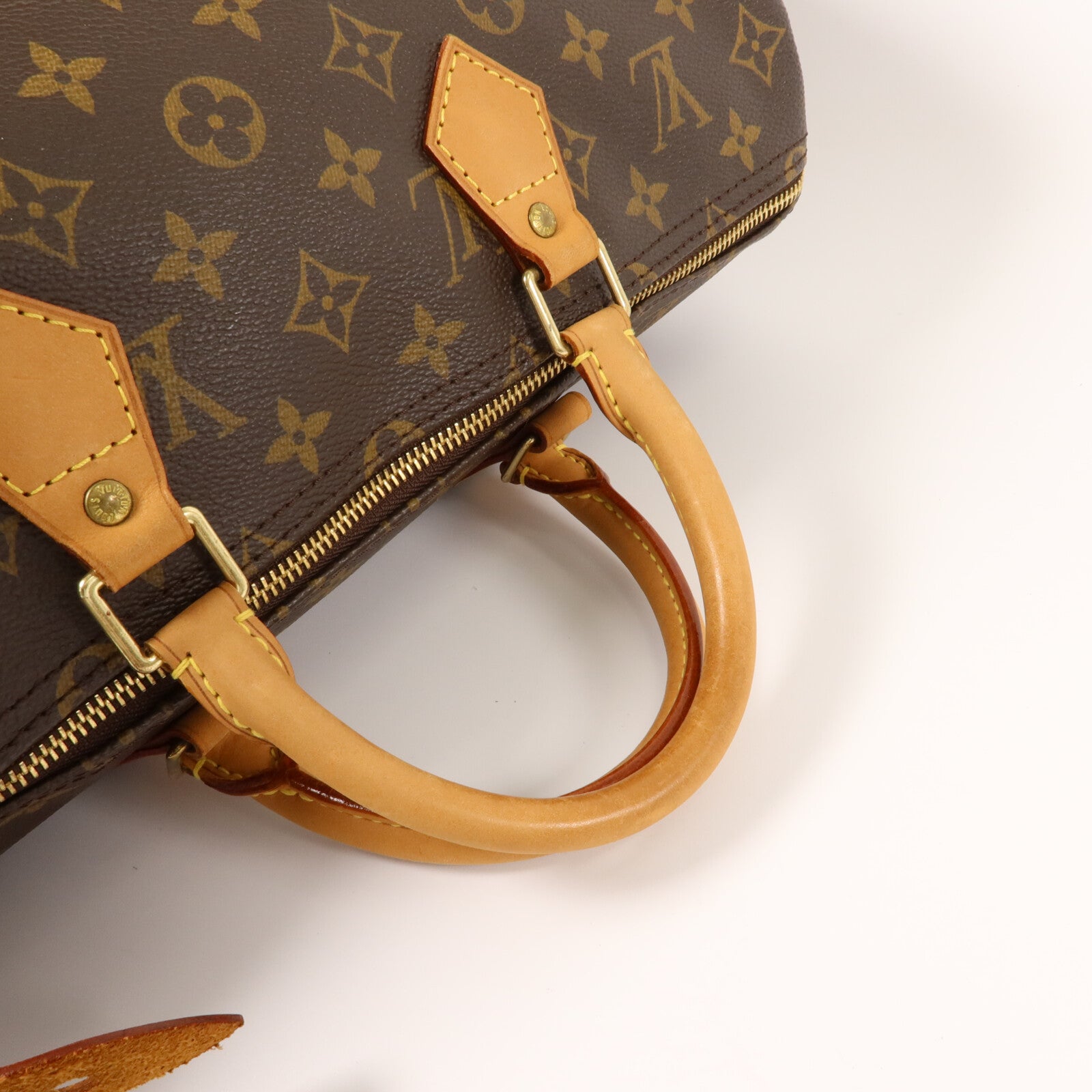 LOUIS VUITTON Monogram Speedy 35金扣手挽袋