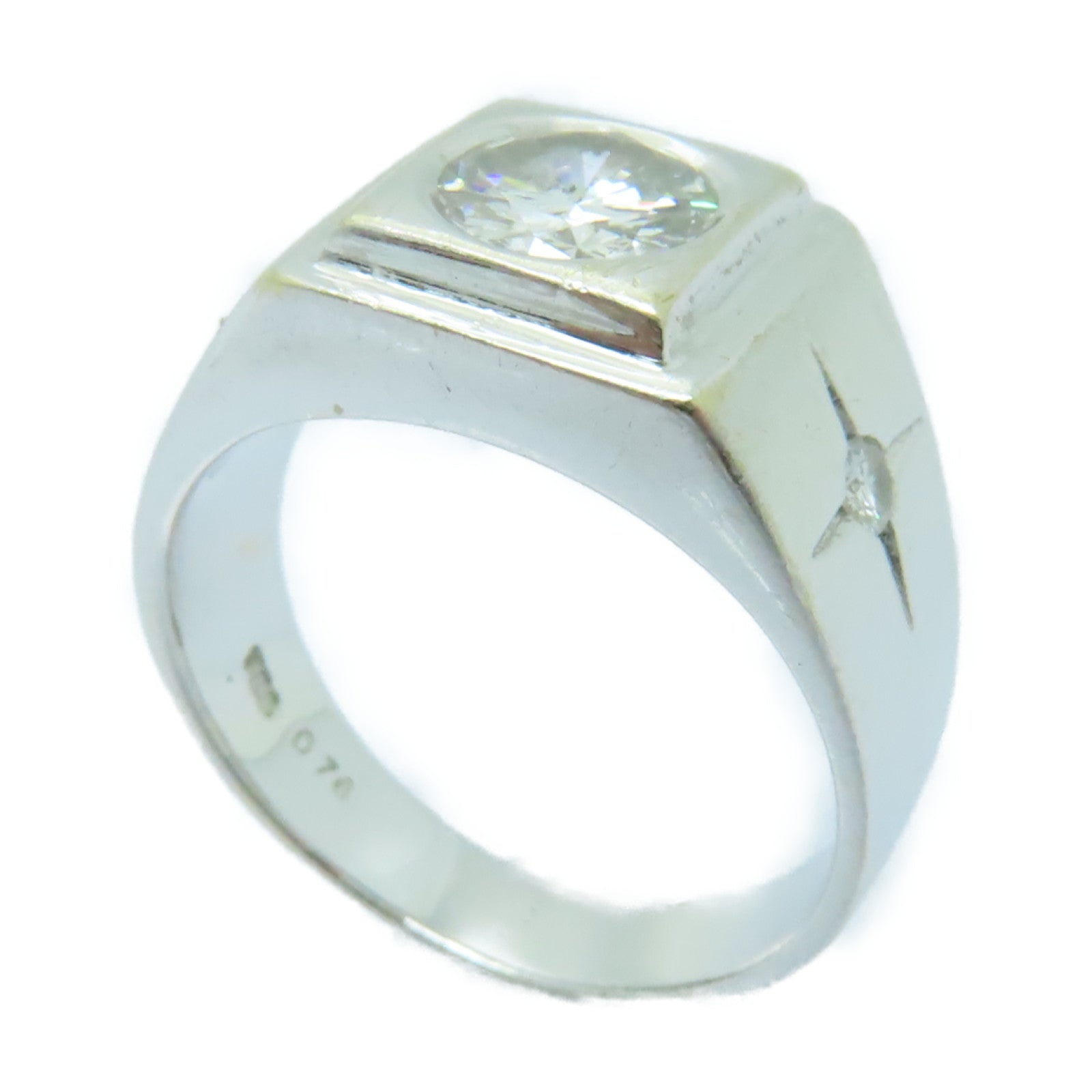 JEWELRY 【激減優惠】18K白金Ring 0.76ct鑽石戒指US#5.25