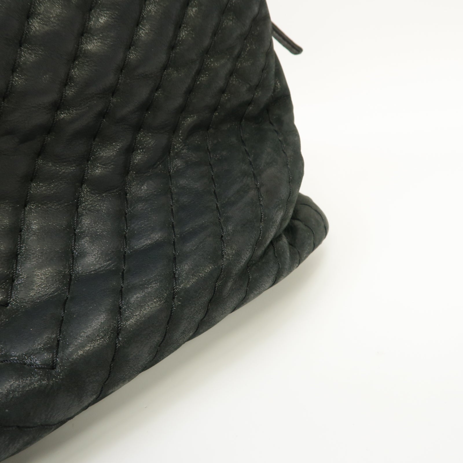 CHANEL 【清倉大減價】斜紋牛皮皮革Chain Shoulder Bag金扣肩背袋灰色