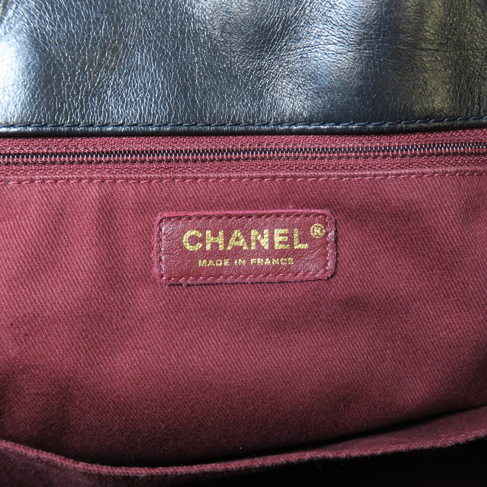 CHANEL 【激減優惠】菱格牛皮皮革Chain Shoulder金扣鏈帶肩背袋黑色