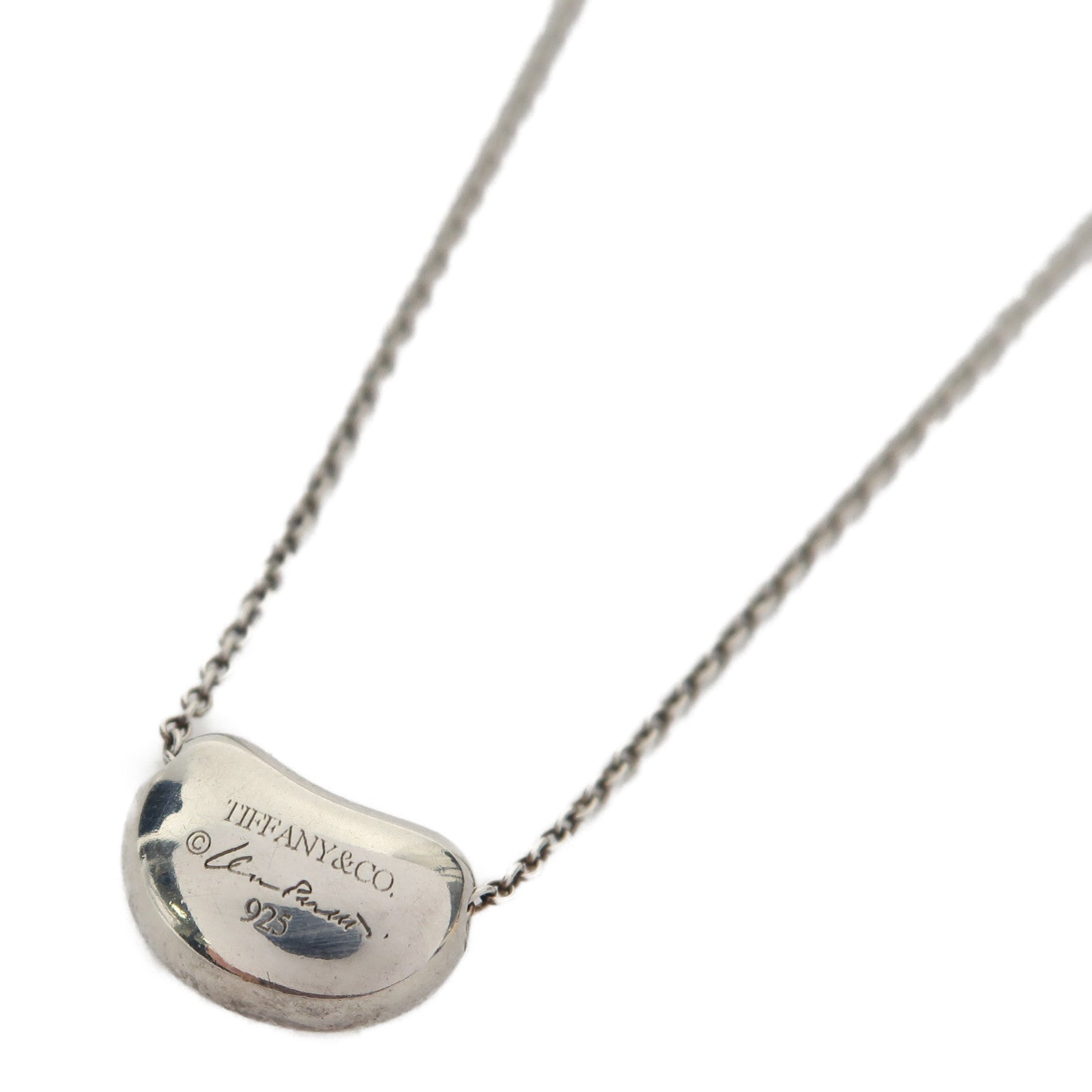 TIFFANY＆CO 925純銀Bean Necklace項鍊