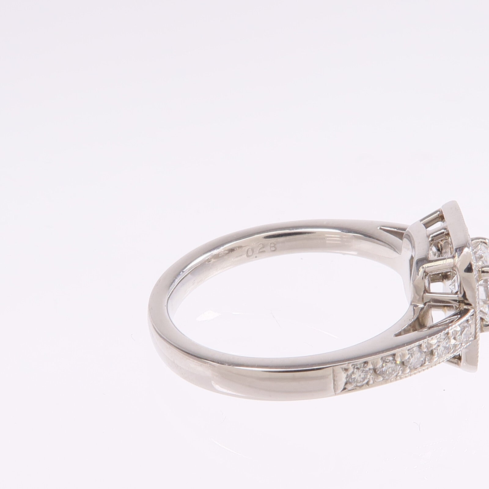 JEWELRY 【激減優惠】18K白金Diamond Ring鑽石戒指US#4.25