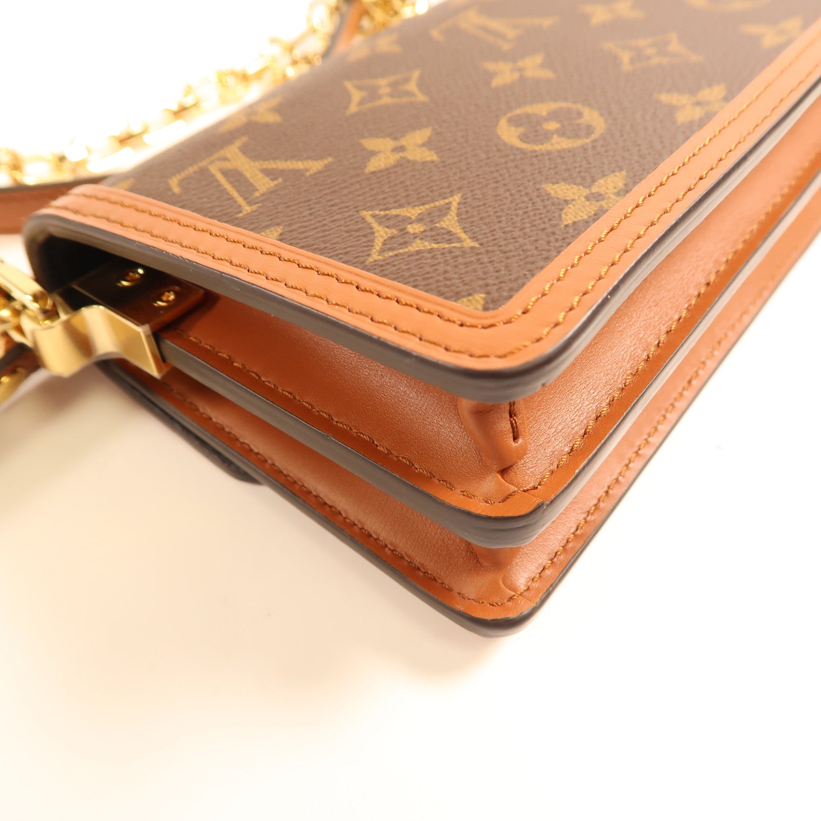 LOUIS VUITTON 【激減優惠】Monogram Reverse Dauphine East West金扣手挽肩背兩用袋