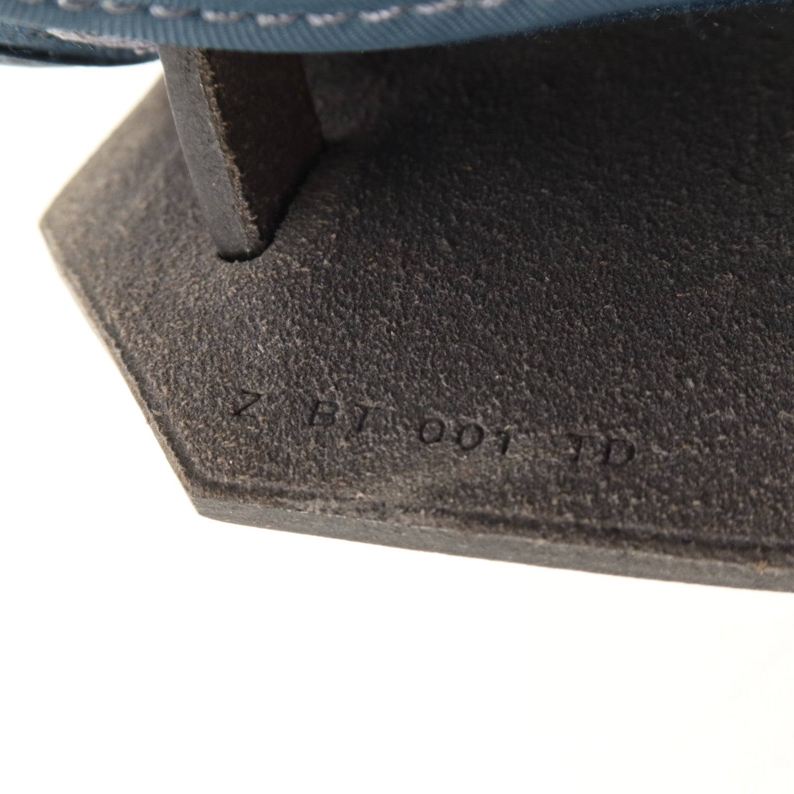 HERMES 帆布Herbag PM銀扣手挽肩背兩用袋Bleu Ocean